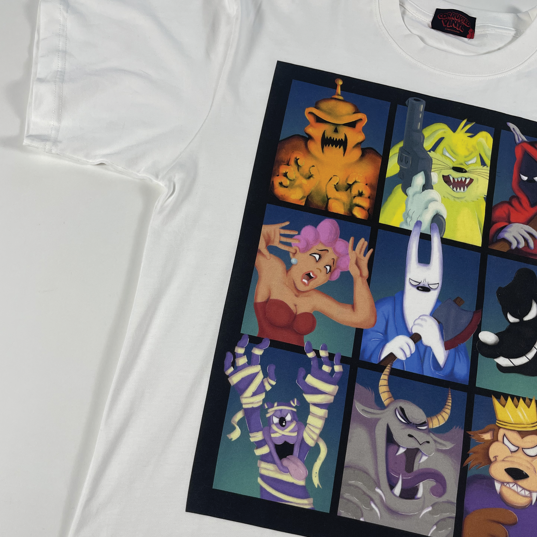 Corrupted Halloween Creature Tee White