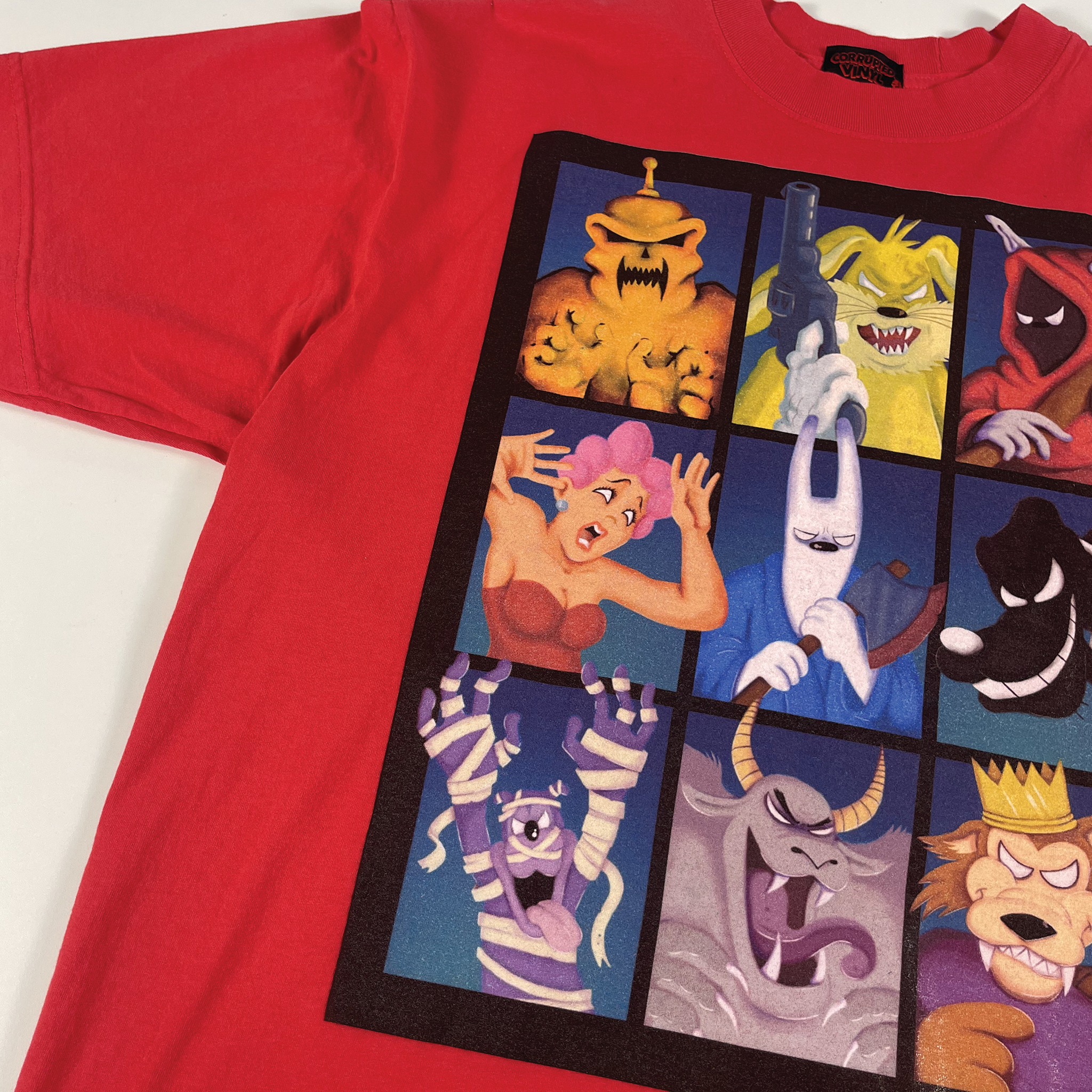 Corrupted Halloween Creature Tee Red