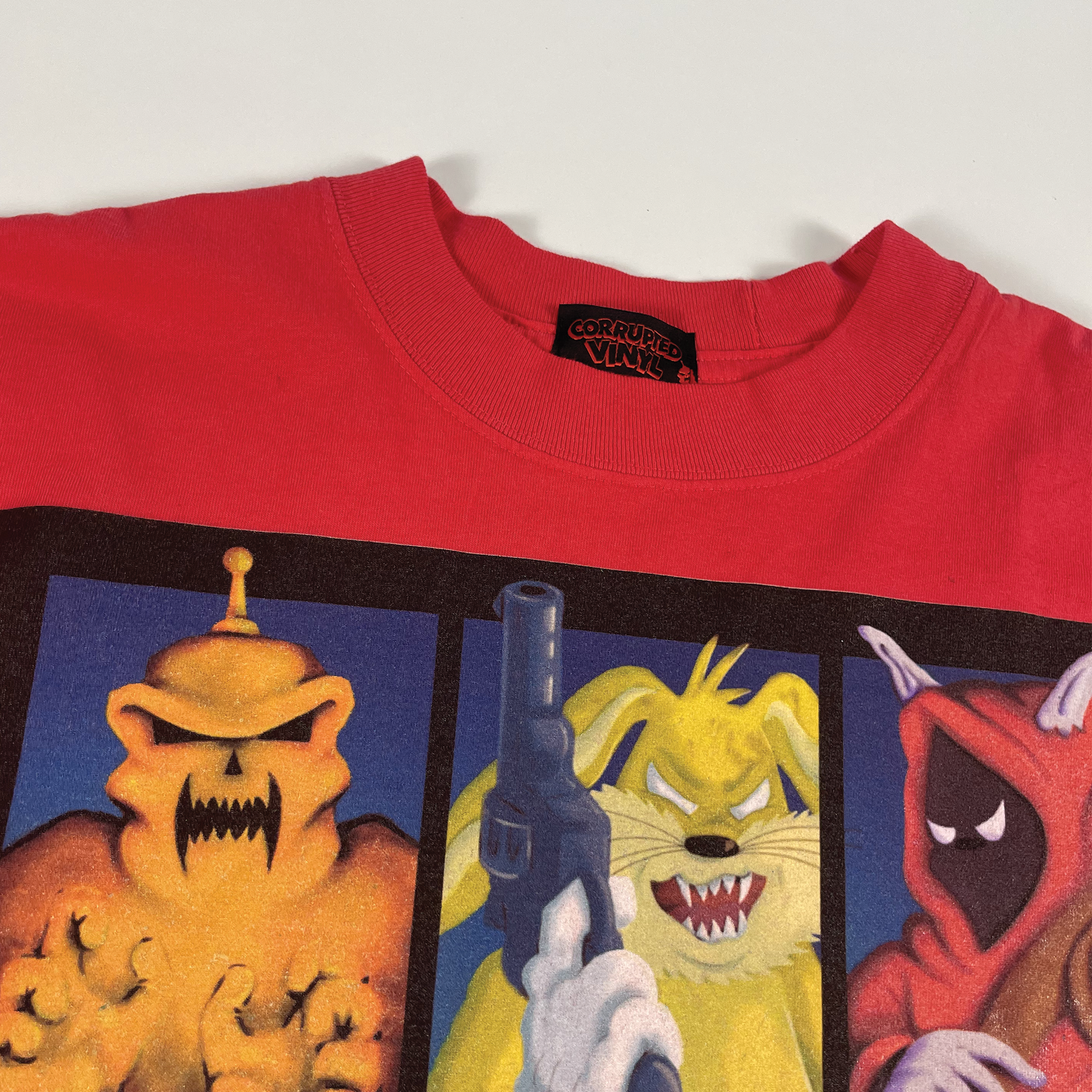 Corrupted Halloween Creature Tee Red