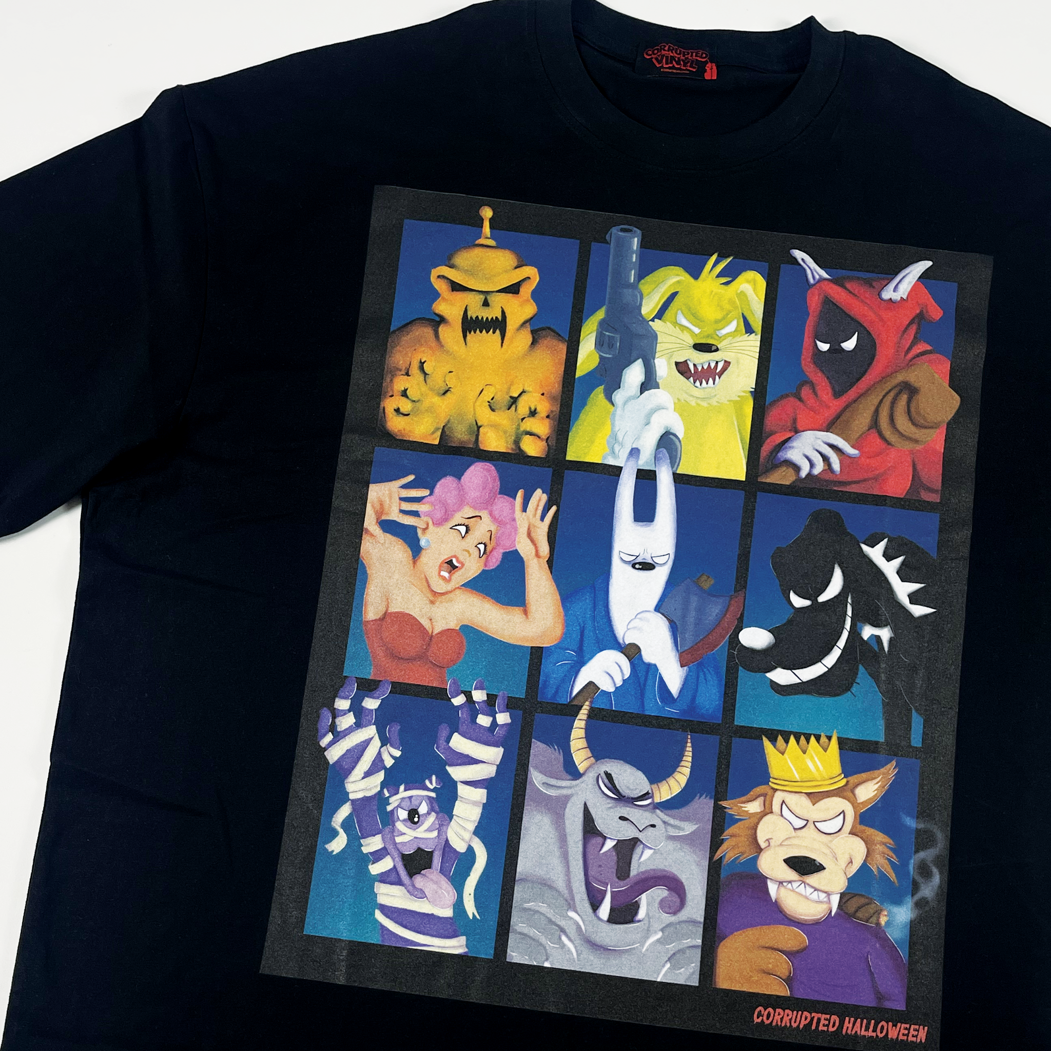 Corrupted Halloween Creature Tee Black